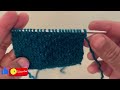Double Moss Stitch with Easy knitting channel