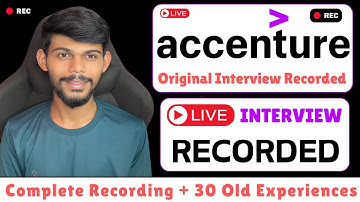 Accenture Original Interview Recorded Live 🔴 | Complete Video