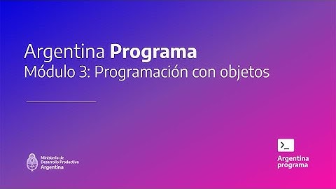 Módulo 3: Programación con objetos