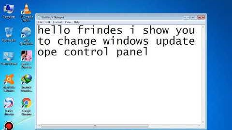 How to change windows update settings in windows 7