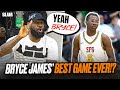 Bryce james best game ever  careerhigh with lebron coaching  eybl day 2 recap