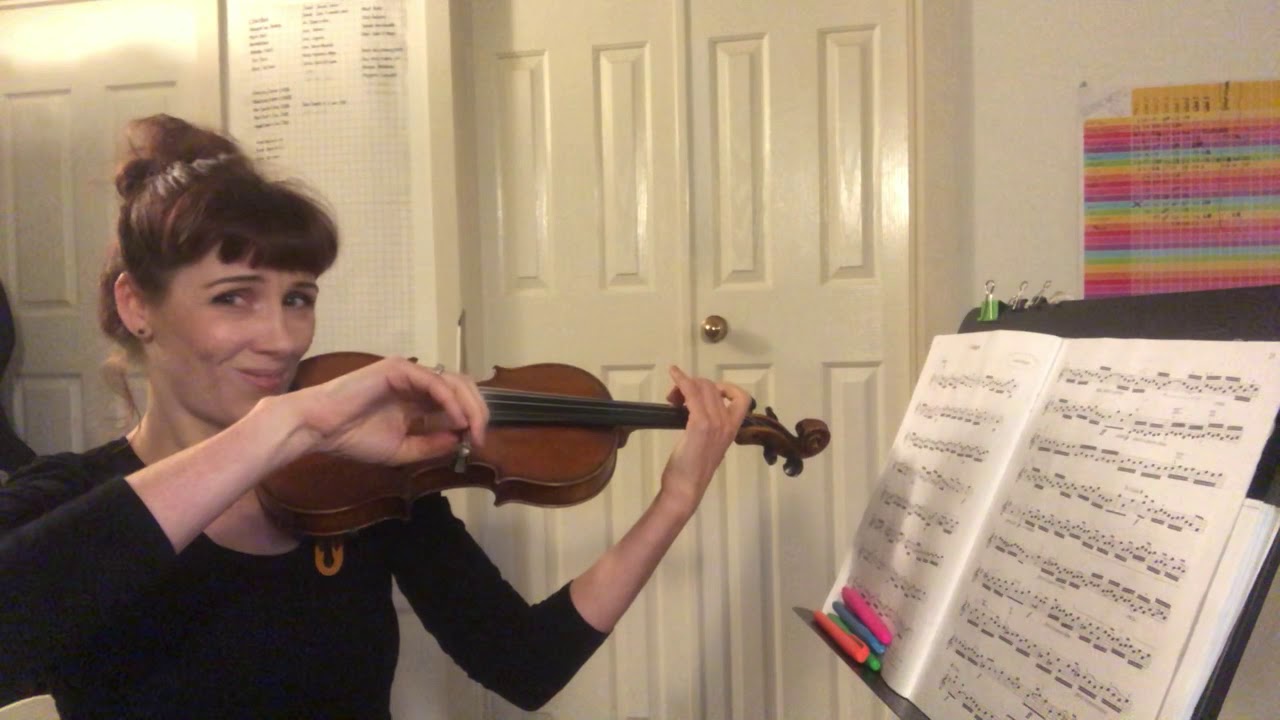 Suzuki Violin Book 6 no3 Fiocco Allegro broken down slow practice -how to drill mordants & ornaments