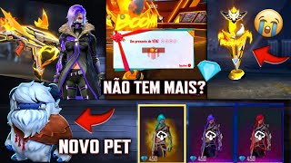 FIM DOS DIMAS GRÁTIS NO LOBBY? NOVO PET YETI, INCUBADORAS - NOVIDADES ATUALIZAÇÃO DE NATAL FREE FIRE