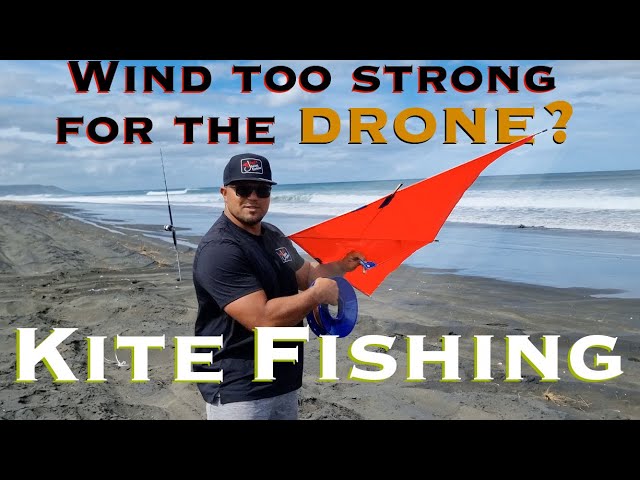 GOTTA TRY THIS!!!🎣FLYING A KITE With A Fishing POLE!! 