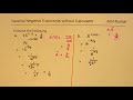 Evaluate Negative Decimal Exponents or Powers Without Calculator