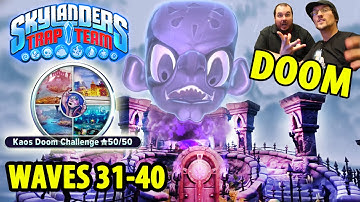 Lets Play: Kaos Doom Challenge: Waves 31-40 (Twice Doomed Marsh) New Skylanders Trap Team Mode