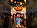 Ayam Goreng Tiba-Tiba Terbang?! 🤯  Shorts#animasi#kartun#animasilucu#ramadan#bukapuasa
