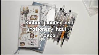 Kinbor planner and stationery haul + deco