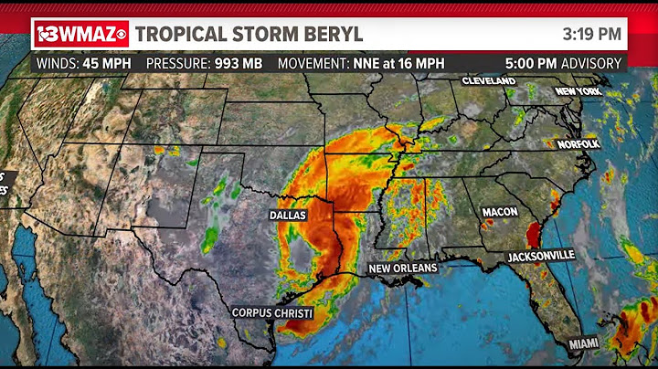 LIVE TRACKER | Tropical Storm Beryl projected path, models, radar, spaghetti models and more