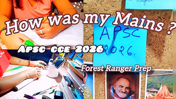 Back After Mains 📕| My Honest Journey, Forest Ranger Prep & APSC 2026 Plans