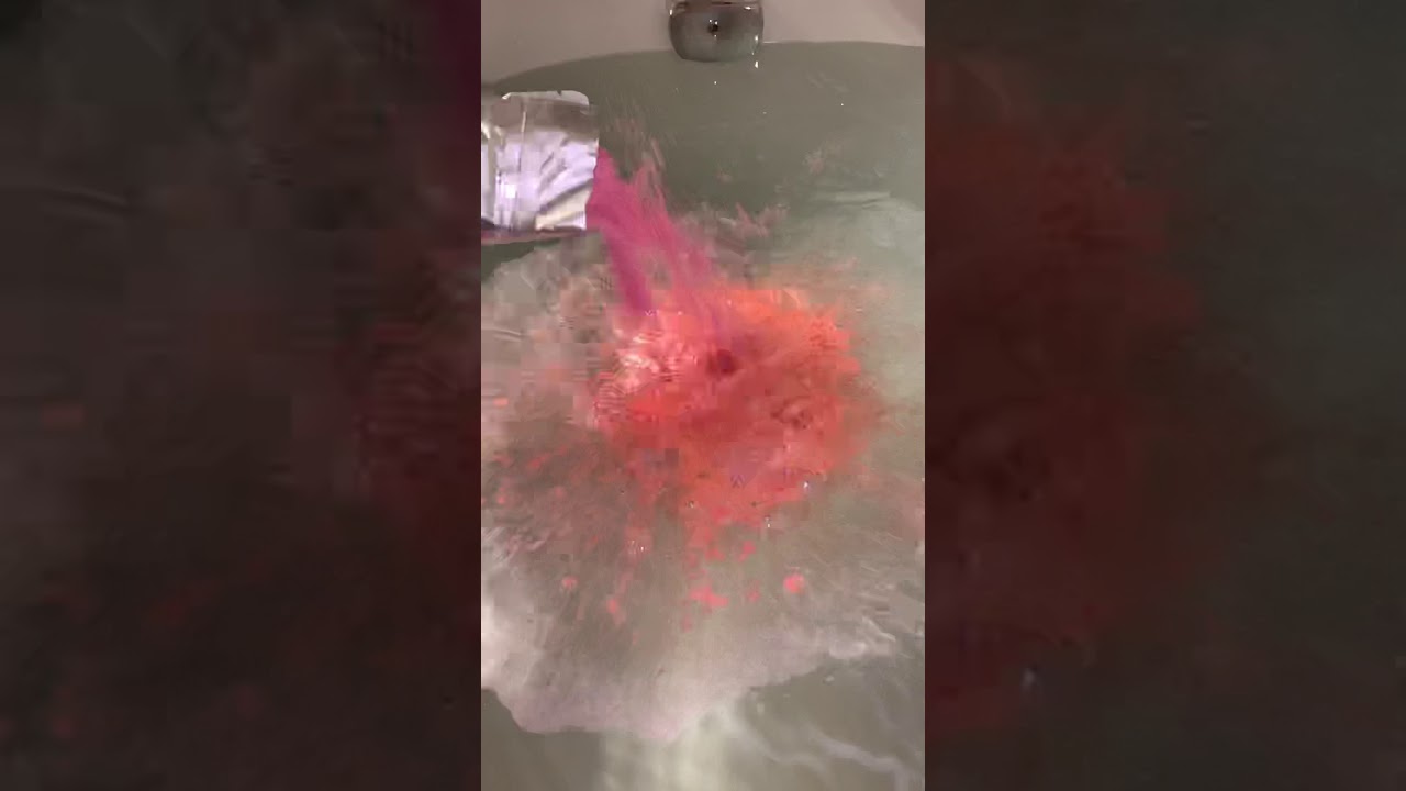 Peach CBD bath shimmer - WWFCO - satisfying soothing calming