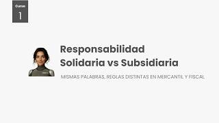 Responsabilidad Solidaria Y Subsidiaria Claves En Mercantil Y Fiscal