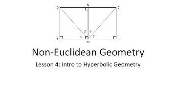 Lesson 4: Hyperbolic Geometry Introduction