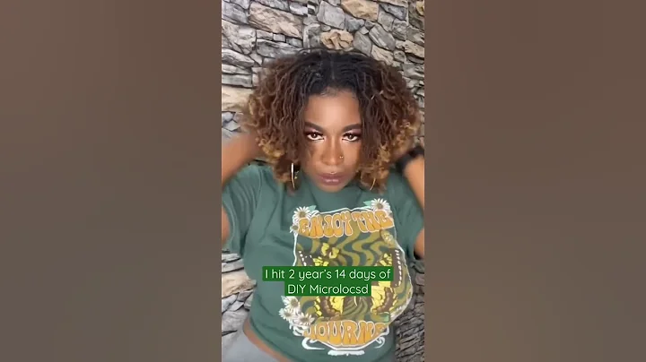Yay! 2 years of DIY Microloc! 🥹 #microlocs #microlocjourney #diymicrolocs