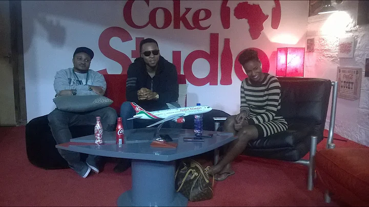 Flavour and Juliana with Producer Masterkraft at Coke Studio Africa