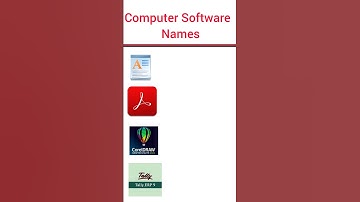 Computer basic software names #shorts #shortsfeed #vca #computer  #basiccomputer