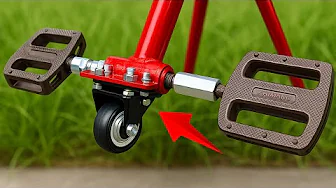 Great idea! Turn a broken bike into a tool that will surprise you