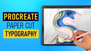 Realistic Paper Cut Out Effect In Procreate! #Shorts