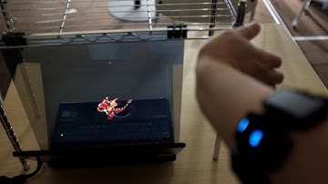 Tabletop AR: Controlling Virtual Character with MYO Armband Controller