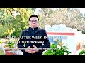 Holy easter week invitation 328 thu  3312024 sun