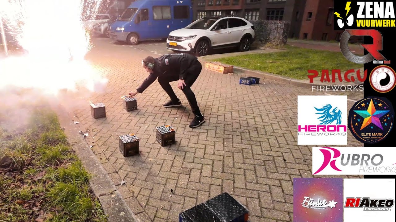 OUD EN NIEUW 2024-2025 VUURWERKSHOW! (4K)