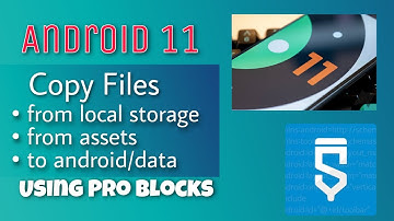 Copy files in android 11 API level 30 using storage access framework SAF | sketchware pro