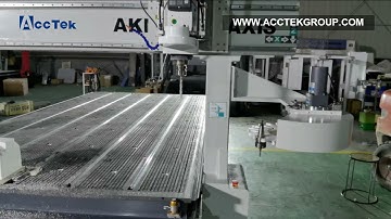 AKM2040 -4AXIS atc CNC ROUTER with vacuum