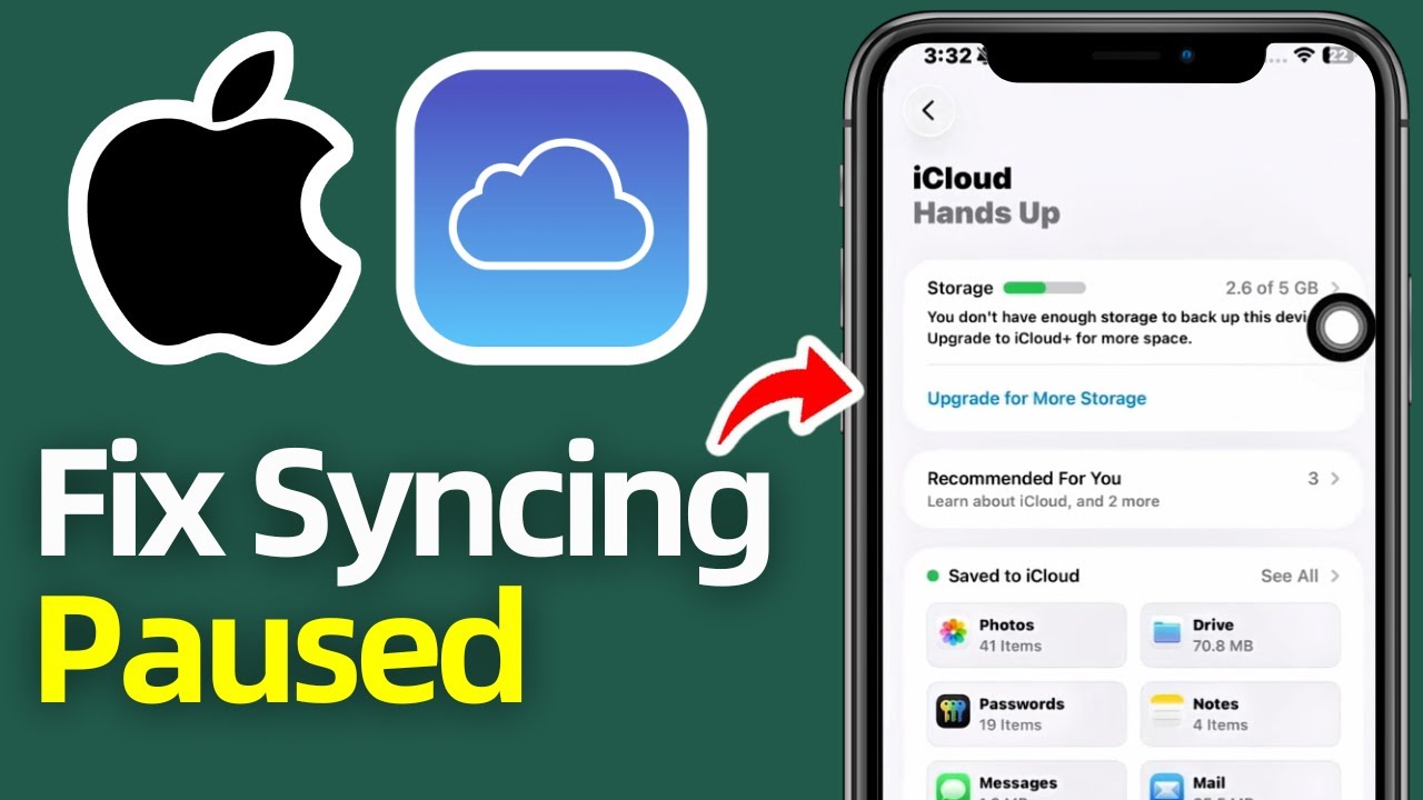 How To Fix Syncing With iCloud Paused Error On Messages App! (2025 ...