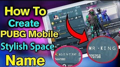 How to give space in pubg name trick || Pubg Name symbols tricks|| Pooryt||