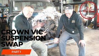 Crown Vic front suspension swap into a 1979 Ford F100 Part 1