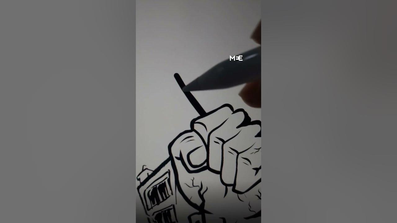 Artist Abrar Sabbah redraws Charlie Hebdo illustration in support of Artist Abrar Sabbah redraws Charlie Hebdo illustration in support of