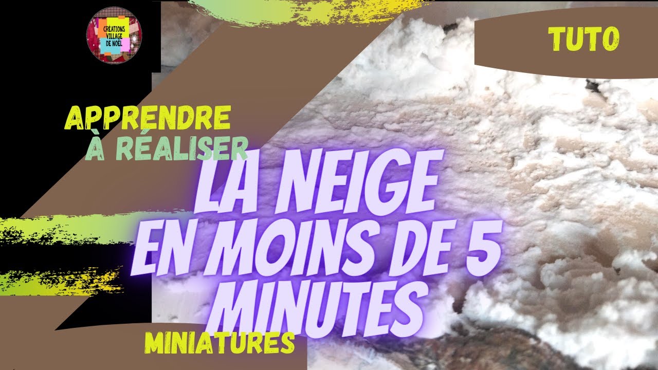 Comment faire de la neige en moins de 5 minutes [TUTO] - YouTube