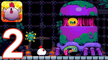 Bomb Chicken Mobile - Gameplay Walkthrough Part 2 - Boss 2 (iOS, Android)