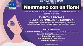 Nemmeno con un fiore! - Giornata internazionale per l'eliminazione della violenza contro le donne