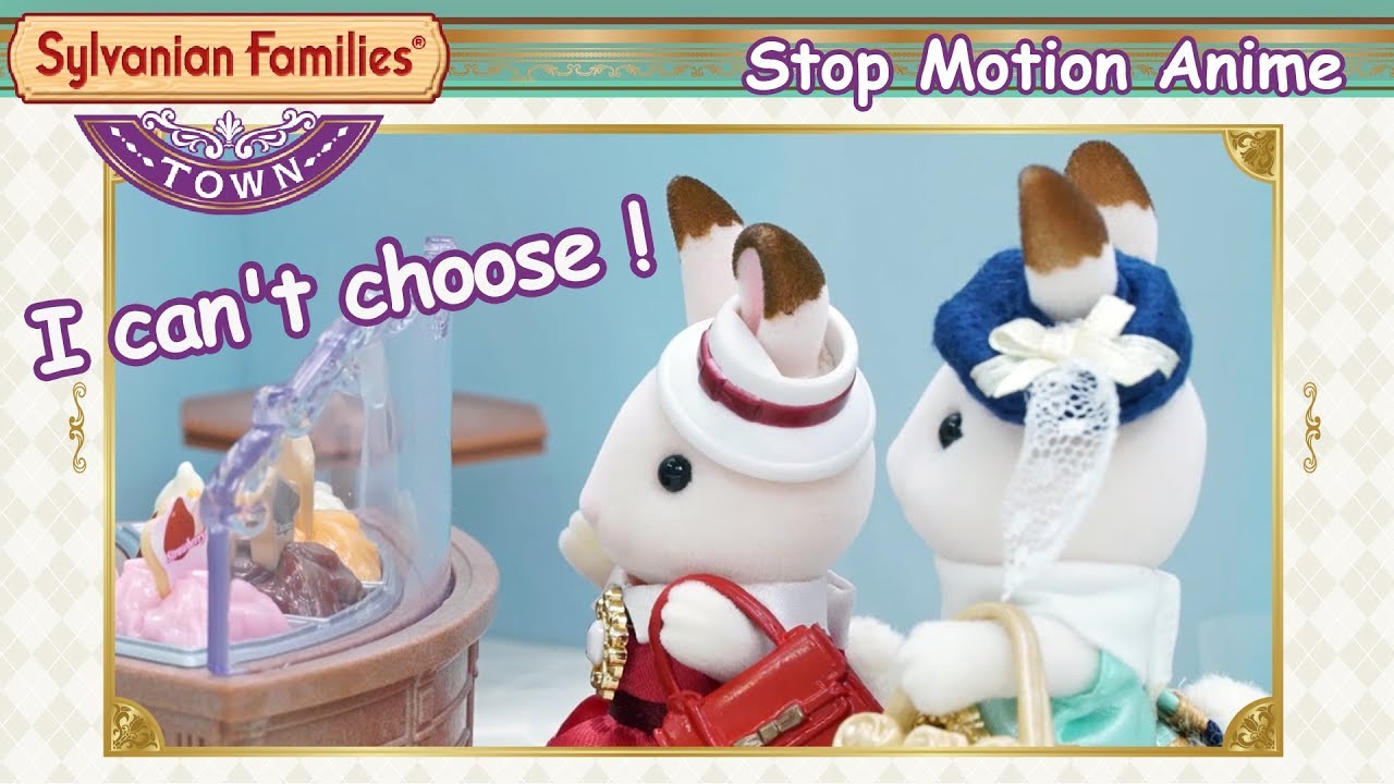 #4 Which Gelato Do You Want ? Freya Chocolate Chose... | Stop Motion Movie | Sylvanian Families grand marnier