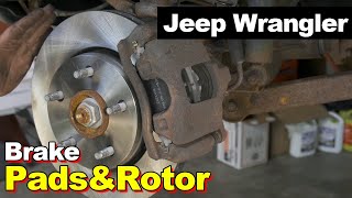 2007 Jeep Wrangler Brake Pads & Rotors - YouTube