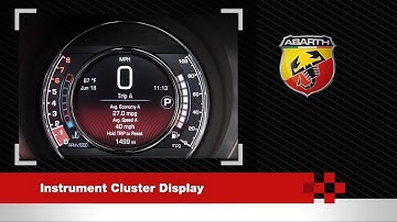 Instrument Cluster Display | How To | 2019 Fiat 500 Abarth