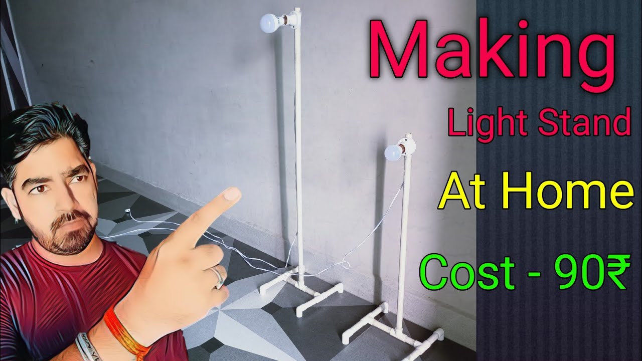 DIY Making Light Stand At Home YouTube