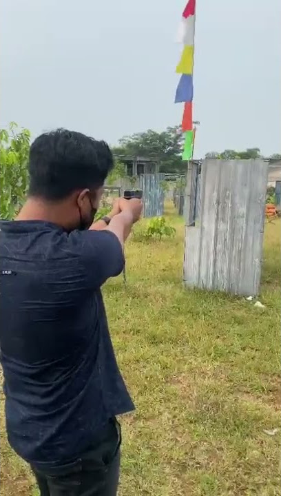 TEMBUS !!! Test Airgun Glock 19 Dilapangan Paintball | Paintball Indonesia
