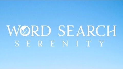 Serene Word Search (by Zhengfei Li) IOS Gameplay Video (HD)
