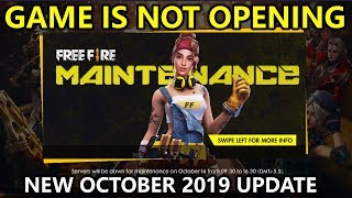 Free Fire New Update 2019 Live (Game Is Not Opening 15th October 2019)
