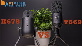 Fifine T669 vs Fifine K678. Which condenser microphone should you pick? Sound test and review!