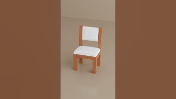 Low poly chair in Blender #blender #lowpoly #chair #tutorial