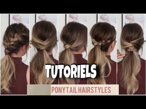 PONYTAIL style hairstyles for school uni office / tutorials series #hairstyle #ponytail #hairstyles