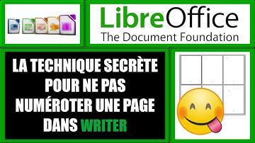 insérer une page sans numérotation parmi des pages numérotées dans LibreOffice Writer - vidéo 21