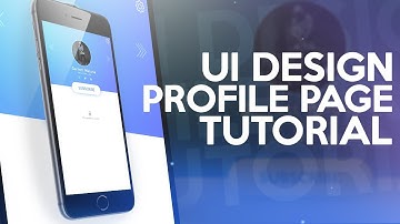 Photoshop Tutorial: UI Design - Profile Page!