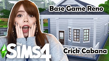 CRICK CABANA - The Sims 4 Base Game Starter Home Renovation (1)
