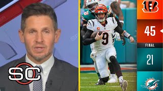 Espn Reacts To Joe Burrow Outplays Quinn Ewers As The Bengals Dominate The Dolphins 4521 In Week 16