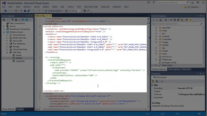 Failed Request Tracing, Diagnostics in Windows Azure Web Sites