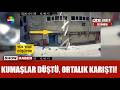 Caraskalla taşınan kumaşlar sokağa düştü!